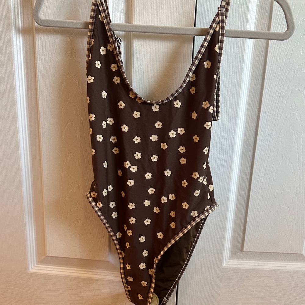 Princess Polly Brown Floral Swimsuit NWT size US2
